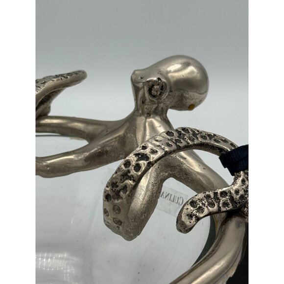 Culinary Concepts London Silver Plated Octopus Embedded Clear Bowl With Tags - Picture 14 of 15